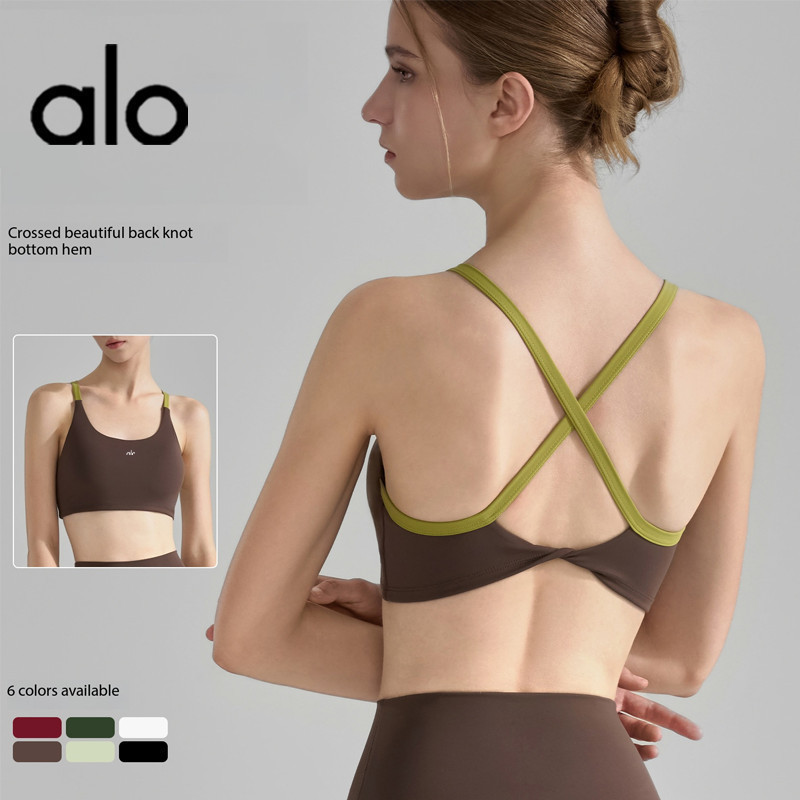 สปอร์ตบรา Racerback แบบปล่อยสดสําหรับฤดูร้อนของผู้หญิงพร้อมสายรัดบล็อกสีที่ละเอียดอ่อนเสื้อกล้ามออกกําลังกายตัดกันสะเทือนโยคะ