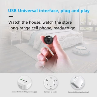 กล้อง IP การเฝ้าระวัง Mini WiFi 1080P HD Home Night Vision การตรวจจับการเคลื่อนไหวการตรวจสอบระยะไกล 160°