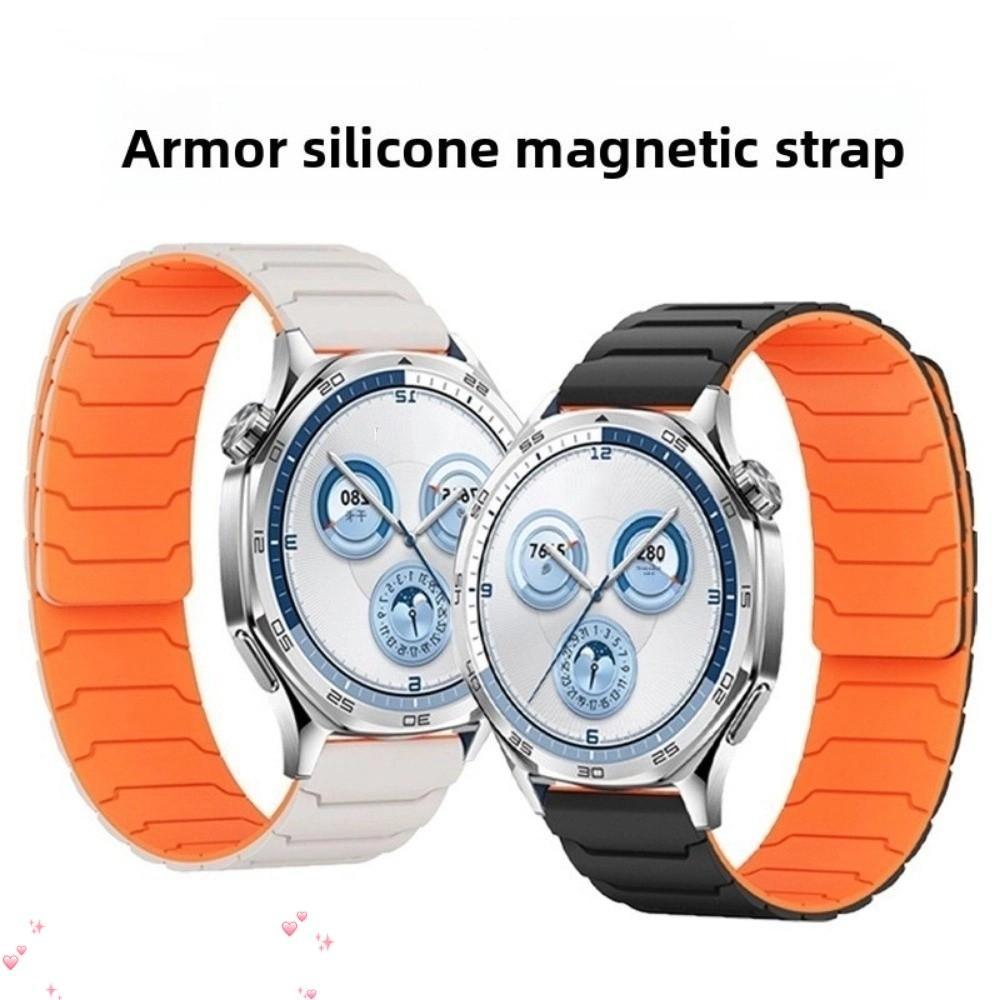 AULORAMT Loop Band, สายรัดแม่เหล็กซิลิโคนยืดหยุ่น, แฟชั่นปรับได้ 20/22 มม.สําหรับ Huawei GT5/GT4 สวมใส่ง่าย