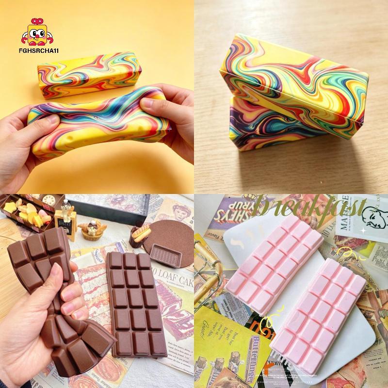 FG 1PC Antistress Butter Sti ความเครียดและความวิตกกังวลบรรเทา Fidget ของเล่นช้า Rising Squishy Squeeze Elastic ชีส Sti Prank ของเล่น HS