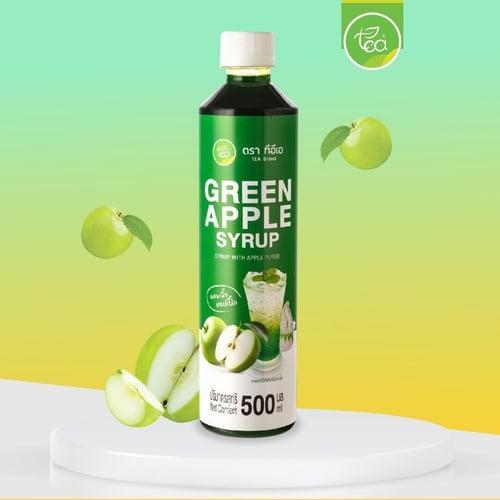 ไซรัปแอปเปิ้ล ไซรัปผสมน้ำแอปเปิ้ล น้ำเชื่อมแอปเปิ้ล Apple Syrup ขนาด 500 ml ตรา ทีอีเอ