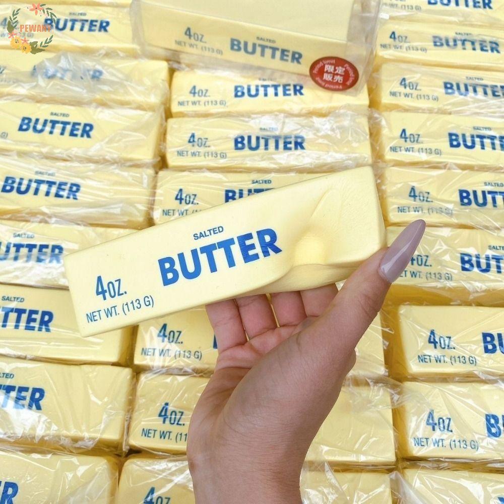 PEWANY Soft Slow Rebound Butter Stick, Anti Stress Sensory Butter Stick ของเล่นบีบ, Venting Ball ยืดยืดหยุ่นผ่อนคลายของขวัญสมจริง Butter Sticks เด็ก