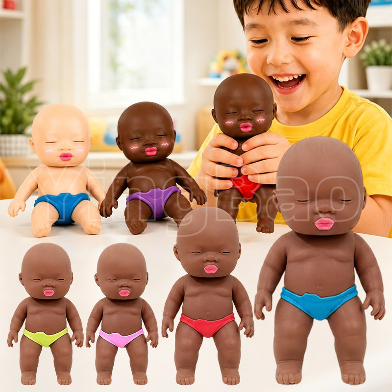 Natasha Big Black Doll Pinch Music Decompression Toy Decompression Handy Tool Doll Small Gift Natasha Doll