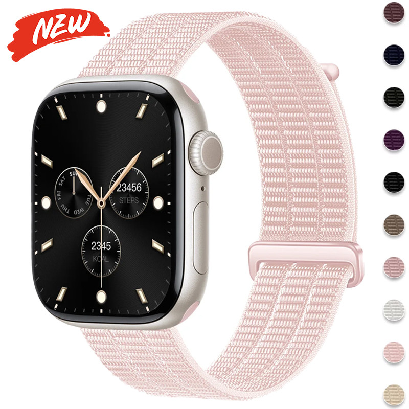 Nyon loop สําหรับ Apple Watch Ultra3/2/1 49mm Series11/10 46mm 42mm 9 8 7 6 5 SE3 45mm 40mm 44mm 41mm