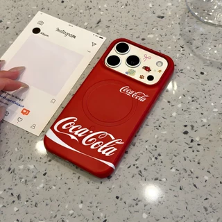 ที่ไม่ซ้ํากัน INS Creative Soda สามารถแม่เหล็ก Kickstand Case, Full-Cover ฟิล์มกันกระแทกฝาครอบโทรศัพท์สําหรับ iPhone 17 Pro Max, 16 Pro, 15, 14 Pro, 13, การออกแบบ Unisex