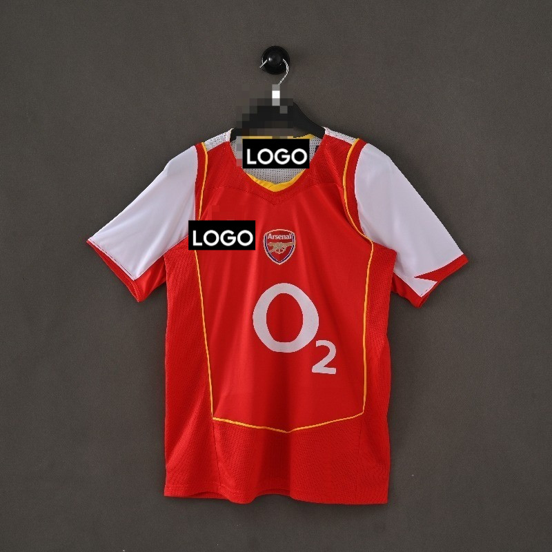 Retro 04-05 Arsenal เสื้อฟุตบอลแขนสั้นเหย้า