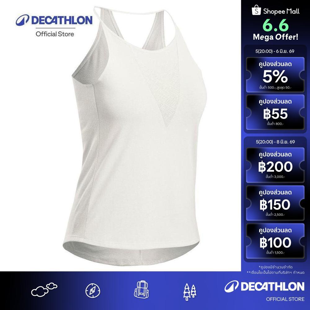 Decathlon Hiking Tank Top - Nh500 - Women เสื้อกล้ามเดินป่าสำหรับผู้หญิง รุ่น Nh500 - White