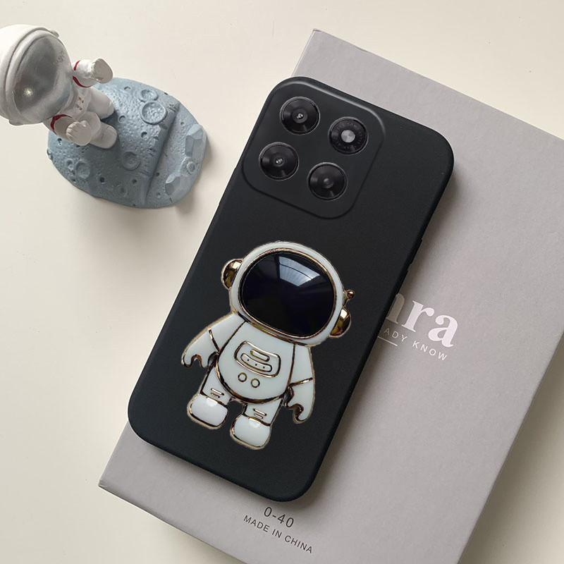 เคสโทรศัพท์สําหรับ Motorola G87 ฝาหลังแฟชั่นการ์ตูนนักบินอวกาศ Kickstand กันฝุ่นไฟฟ้าสําหรับ Moto G8