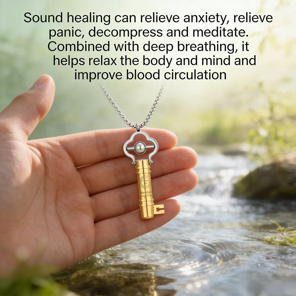 Mind Key Decompression สร้อยคอ 528Hz การทําสมาธิเสียงขลุ่ยปากเพลง Healing Mindfulness Mandala เครื่อ