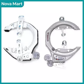 NOVA Mart ตัวล็อคจักรยานเสือภูเขาล็อกจักรยานป้องกันการโจรกรรมโซ่เหล็กพร้อมกุญแจในสต็อก