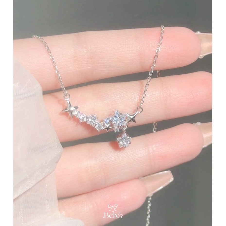 Braceletshouse 💜 สร้อยคอเงินแท้  Secret Star. ⭐️✨ [E6-2]