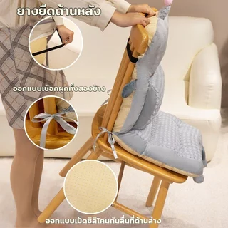 เบาะรองนั่งรถยนต์ เบาะรองหลัง ขนสัตว์นุ่ม กันลื่น รองรับเอว เบาะออฟฟิศ เก้าอี้ทำงาน เบาะรองนั่งการ์ตูนชิ้นเดียว