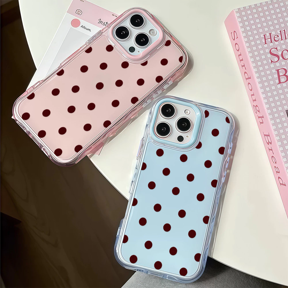 ✨จัดส่งฟรีภายในพื้นที่✨เคสมือถือซิลิโคนใสจุดเล็กเหมาะสำหรับ iPhone16 15 14 Pro Plus 13 12 11 PromaxTPU เคสโทรศัพท์มือถือ