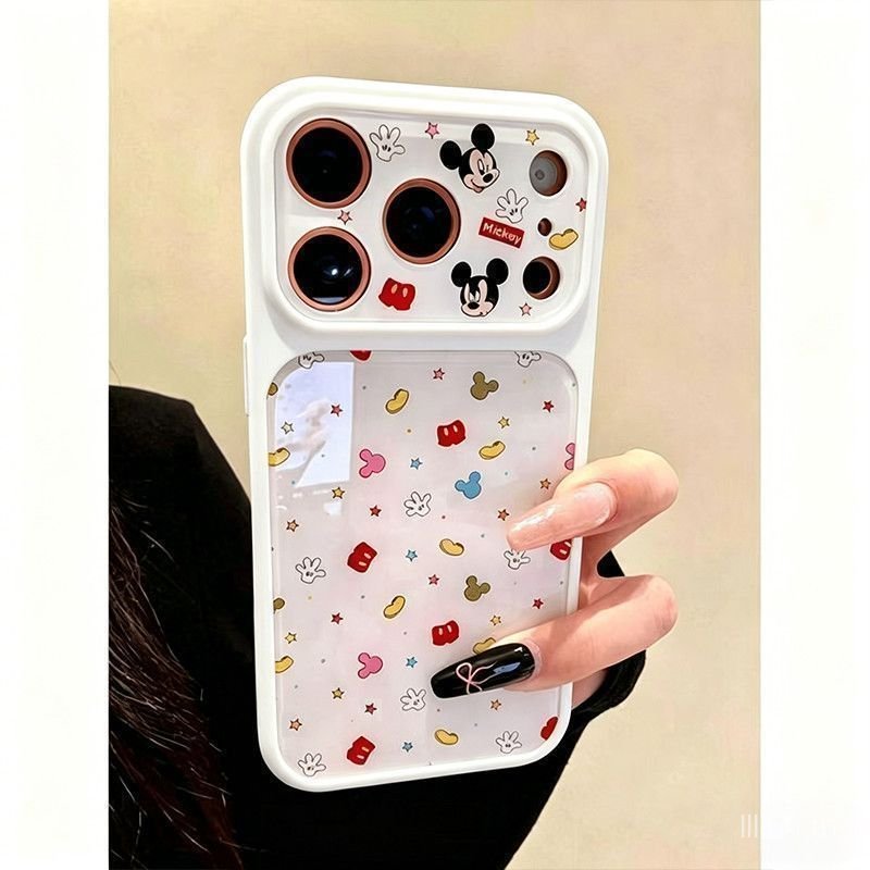 เคสโทรศัพท์ เหมาะสําหรับ iPhone 11 12 13 14 15 16 17 Pro max เต็มหน้าจอ Mickey Shock-proof Shock-proof เคสป้องกันรวมทุกอย่างกรณี IICL