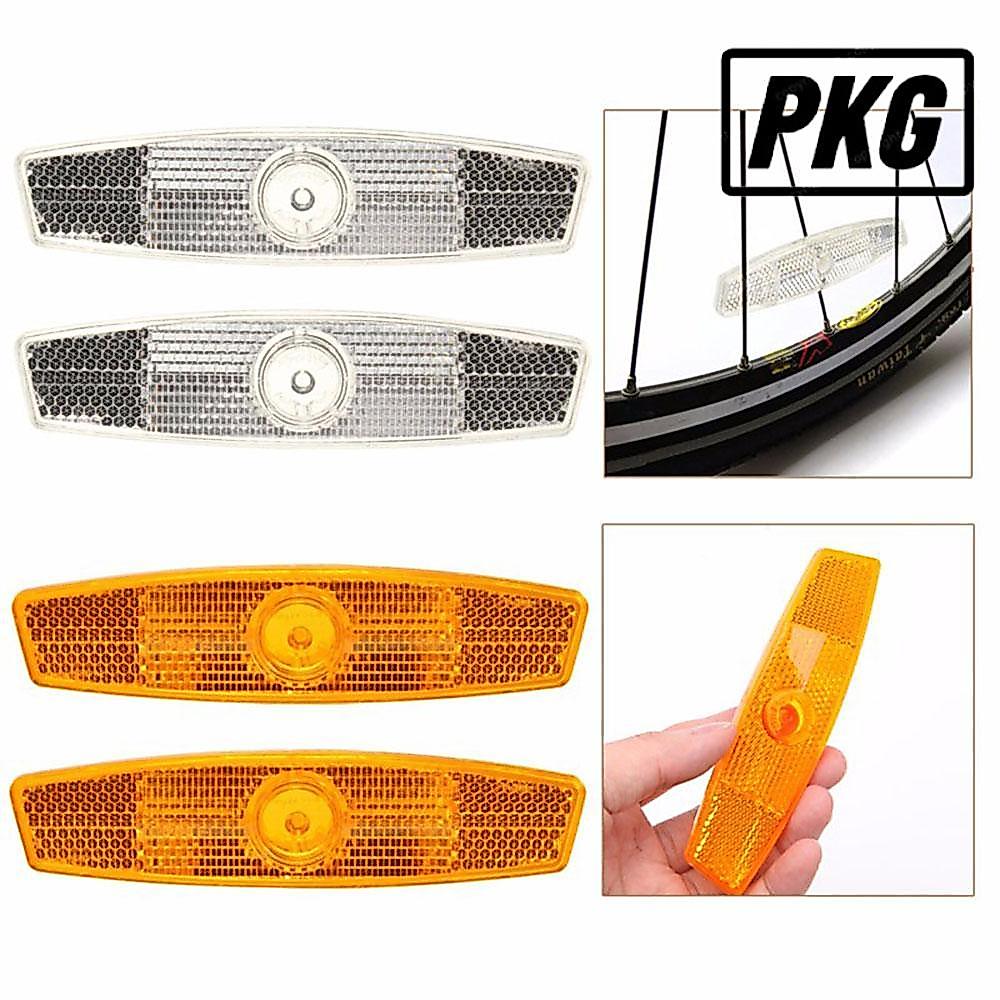 REPKG 1 คู่ จักรยาน Spoke Reflector Cool Bike Safety Assurance จักรยานเสือภูเขา