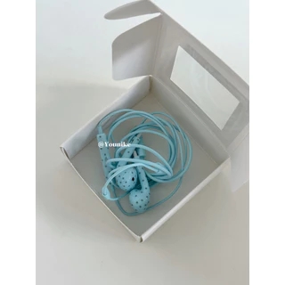 สไตล์เกาหลีโบราณ ins หูฟังแบบมีสาย In-Ear Mint Green Star อินเทอร์เฟซ type-c หูฟังแบบมีสายที่ใช้งานได้สูงสําหรับสาวสีต่างๆที่มีอยู่อินเทอร์เฟซ Type-C หูฟังแบบสาย