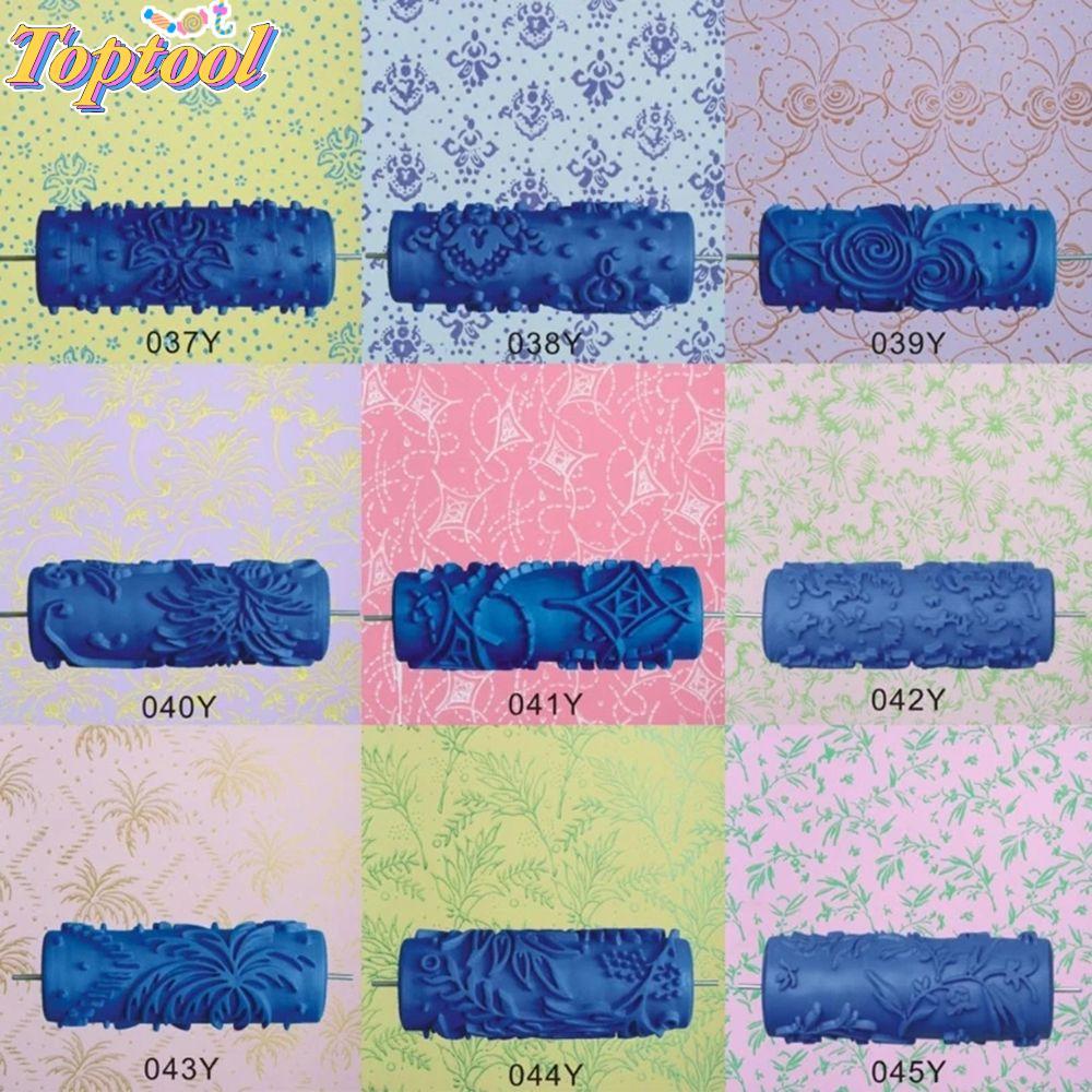 TOPTOOL Grain Paint Roller Paint Texture DIY ตกแต่งบ้านสีการพิมพ์ศิลปะเลียนแบบรูปแบบเครื่องมือ