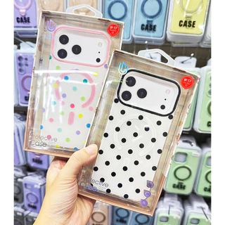 เคส ชาร์จไร้สาย Polka Dots สำหรับ Samsung Galaxy S26Ultra/S25Ultra/S24Ultra/A57 5G Case For iPhone ไอโฟน 17 CU 001