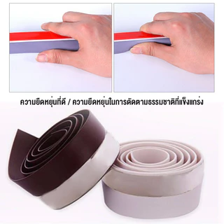 JoyTray 🌈แถบปิดช่องล่างของประตู แปะข้างประตู กันฝุ่น กันลมออกกันเเมลง ยาว1เมตร door seal