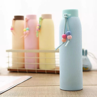 Botol Macaron Import Manik Korea | Tumbler Aesthetic Kaca Korea KK ini