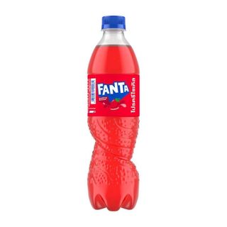 แฟนต้า น้ำอัดลมสตรอเบอร์รี่ Fanta Strawberry 500ml.