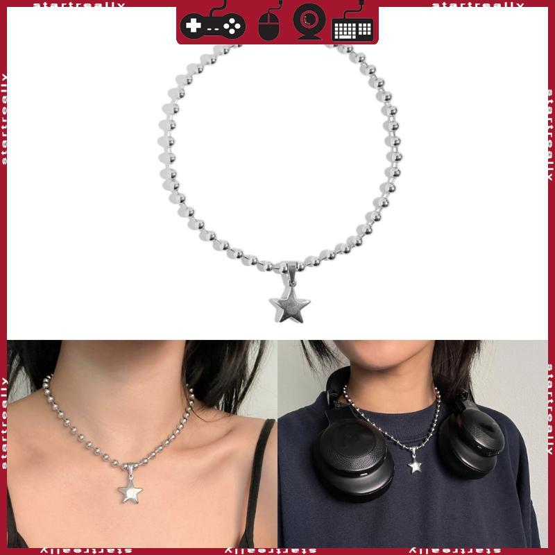 ST 2023 Vintage Y2k อุปกรณ์เสริม Aesthetic Star จี้สร้อยคอสําหรับผู้หญิงเครื่องประดับ