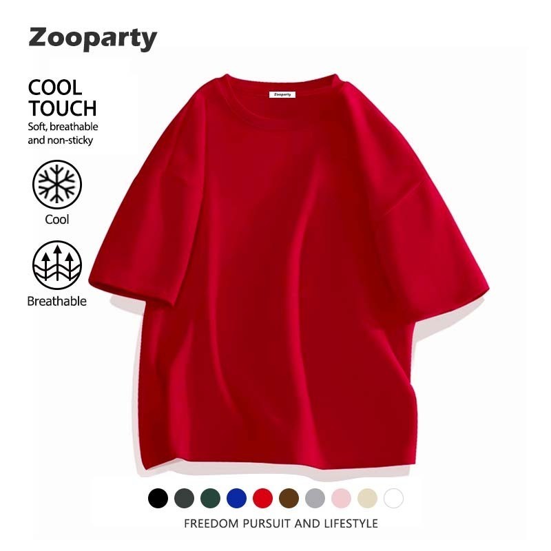 เสื้อยืด ผ้านุ่ม สวมใส่สบาย เสื้อยืดแขนสั้น สีพื้น 10สี ยืนพื้น ไซซ์ S - 3XL(ส่งเร็ว จัดส่งจากไทย)