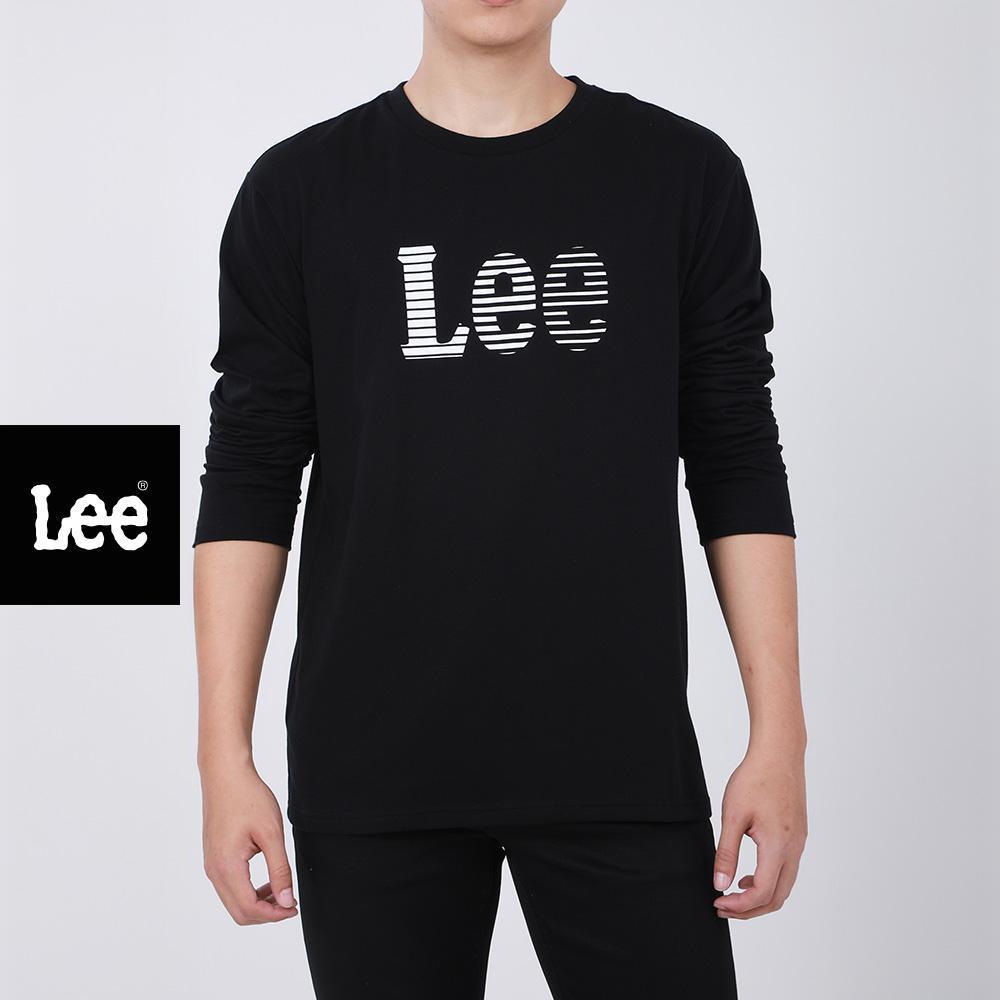 LEE เสื้อยืดแขนยาวผู้ชาย ทรง Regular รุ่น LE F625MTLSF06 สีเทา