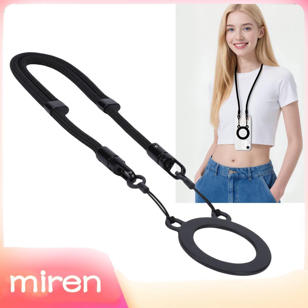 Miren-th Miren-th Gugxiom โทรศัพท์แม่เหล็กที่ยึดคอแฮนด์ฟรีการถ่ายทำ POV ปรับได้ 37.565.8 ซม. เชือกเส้นเล็ก N52 ถือที่แข็งแกร่งสำหรับ Vlogging ขี่จักรยานท่องเที่ยว
