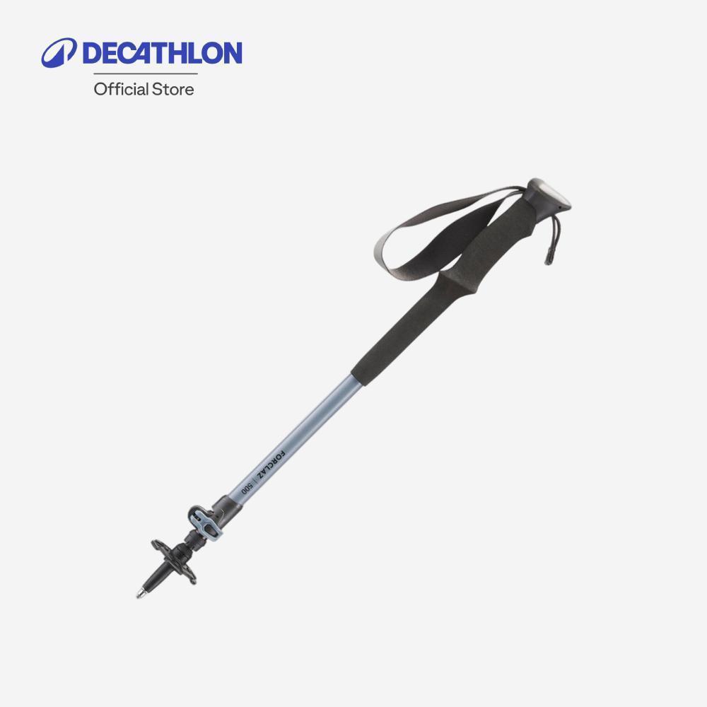 Decathlon 1 Fast And Precise Adjustable Hiking Pole ไม้เท้า 1 ขาปรับได้สำหรับการเดินบนภูเขารุ่น Mh500 Grey