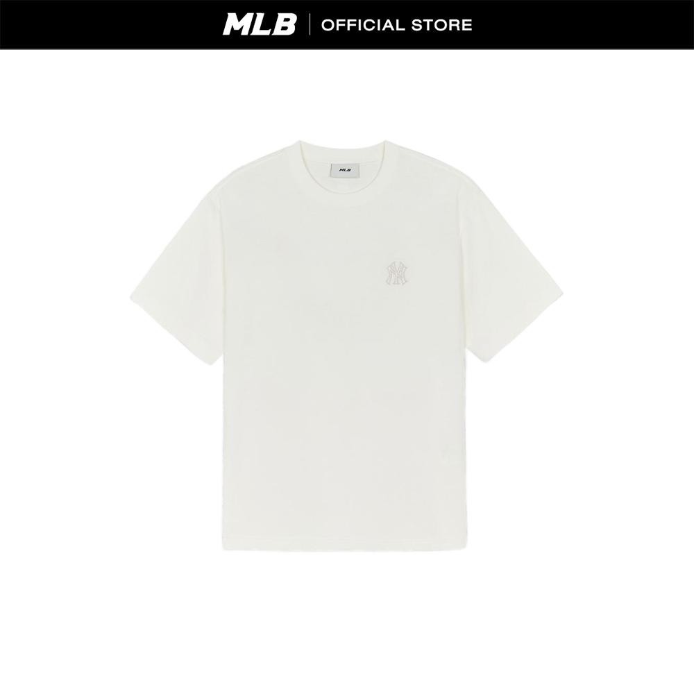 MLB เสื้อยืด ยูนิเซ็กส์ Basic Heavy Weight Over Fit T-Shirts รุ่น 3ATSB0354 50IVS สีขาวงาช้าง