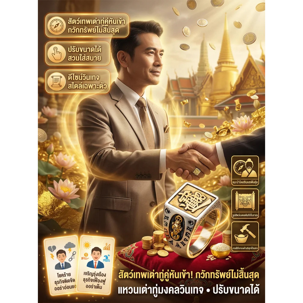 💍 แหวนปี่เซียะนำโชค เครื่องประดับเสริมดวงการเงิน ดีไซน์ทันสมัย สวมใส่สบาย เหมาะสำหรับเป็นของขวัญมงคล