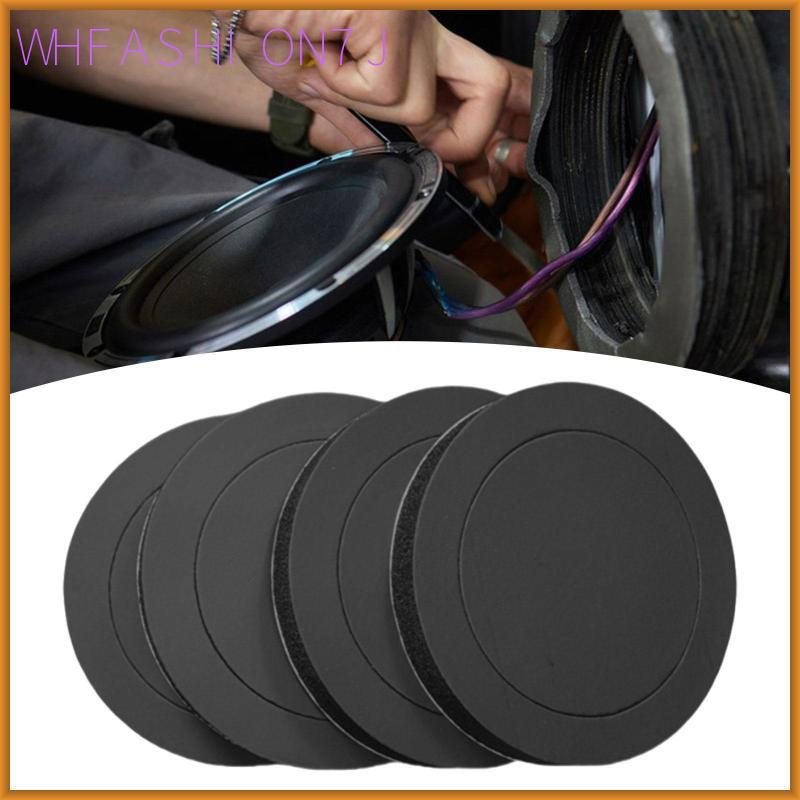 [whfashion7j] 4 ชิ้นลําโพงโฟมแหวน Enhancer EVA Isolation Pad Anti-Vibration สําหรับลําโพงประตูรถลดกา
