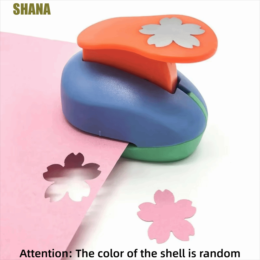 SHANA ดอกไม้ Furador, สีสุ่ม 7*6*4 ซม.DIY กระดาษตัด Puncher, อุปกรณ์การเรียนประหยัดแรงงานตัดหัตถกรรมหัวใจ DIY ลายนูน Punches Craft