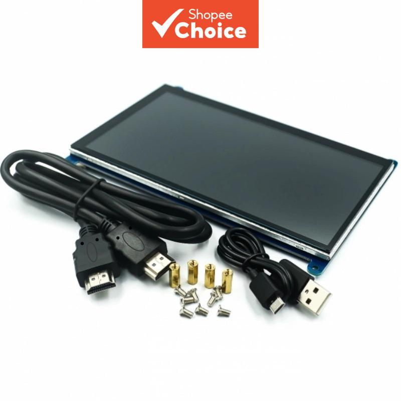 หน้าจอสัมผัสแบบคาปาซิทีฟ 5 จุด IPS ขนาด 7 นิ้ว ความละเอียด 1024x600 รองรับ HDMI ไม่ต้องใช้ไดรเวอร์ สําหรับ Raspberry Pi 4/3/2/B/B+/A+ และ Windows 7/8/10
