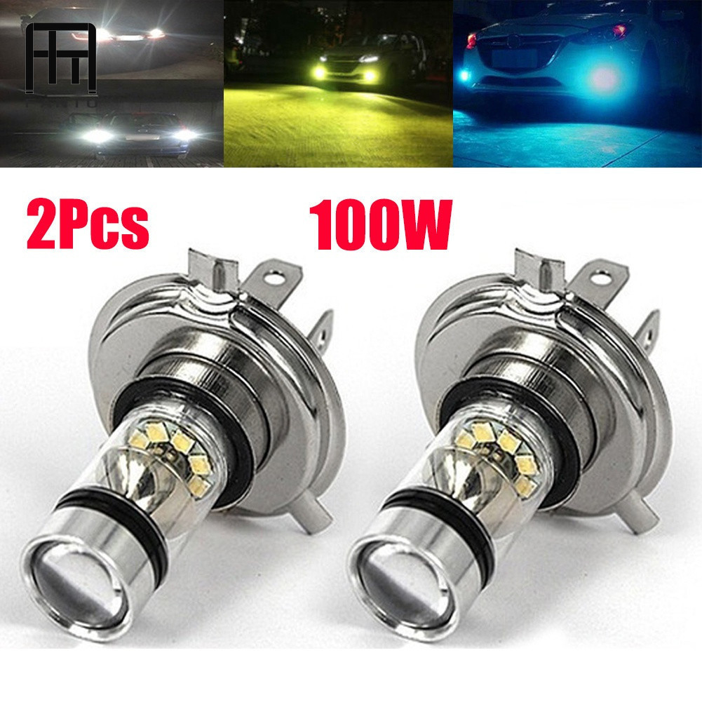 FANTUDZ 2 ชิ้นรถ H4 H7 LED หมอกไฟหน้า Super Bright H8 H9 H11 9005 9006 H1 H3 โคมไฟ LED ไฟหน้าหลอดอัต