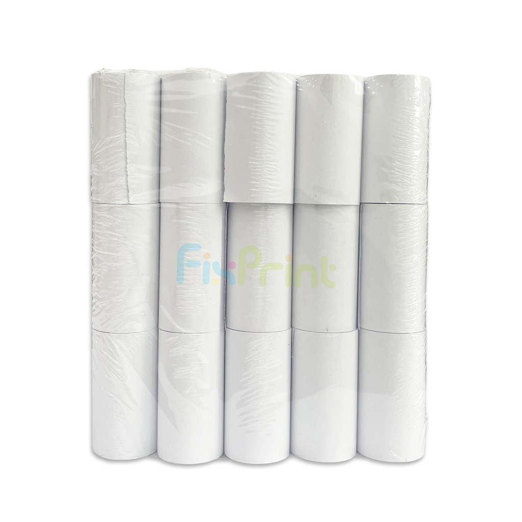 FixPrint กระดาษแคชเชียร์ 15 ม้วน 57x30 57x30 58x30 58x30 Core ไม่มี Core EDC ใหม่
