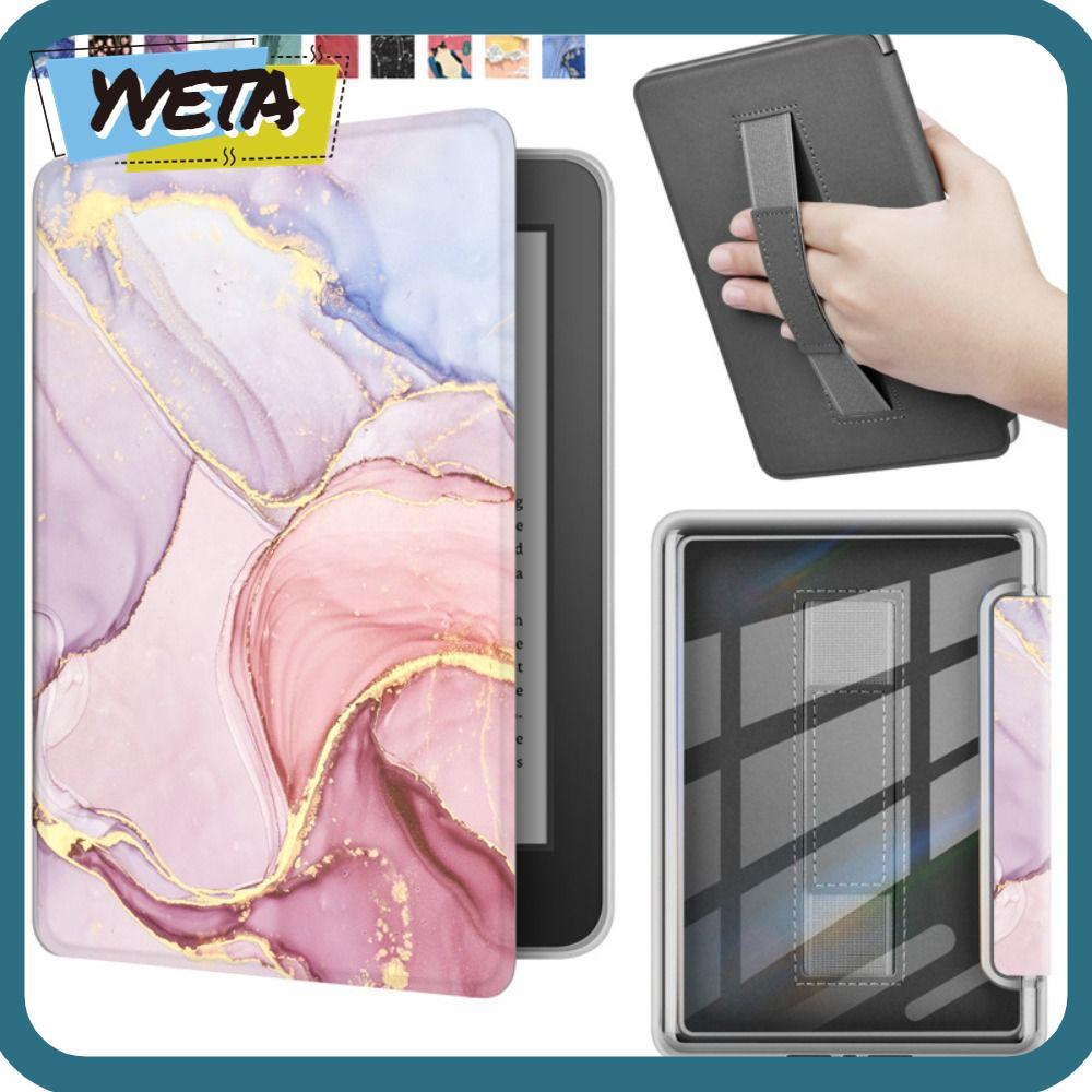 YVETA 6 นิ้ว e-Reader, อะคริลิค Auto Wake/Sleep Smart Cover, Hand Support Smart Folio Funda สําหรับ Kindle 2024/2022 11th Generation C2V2L3 RS23CV