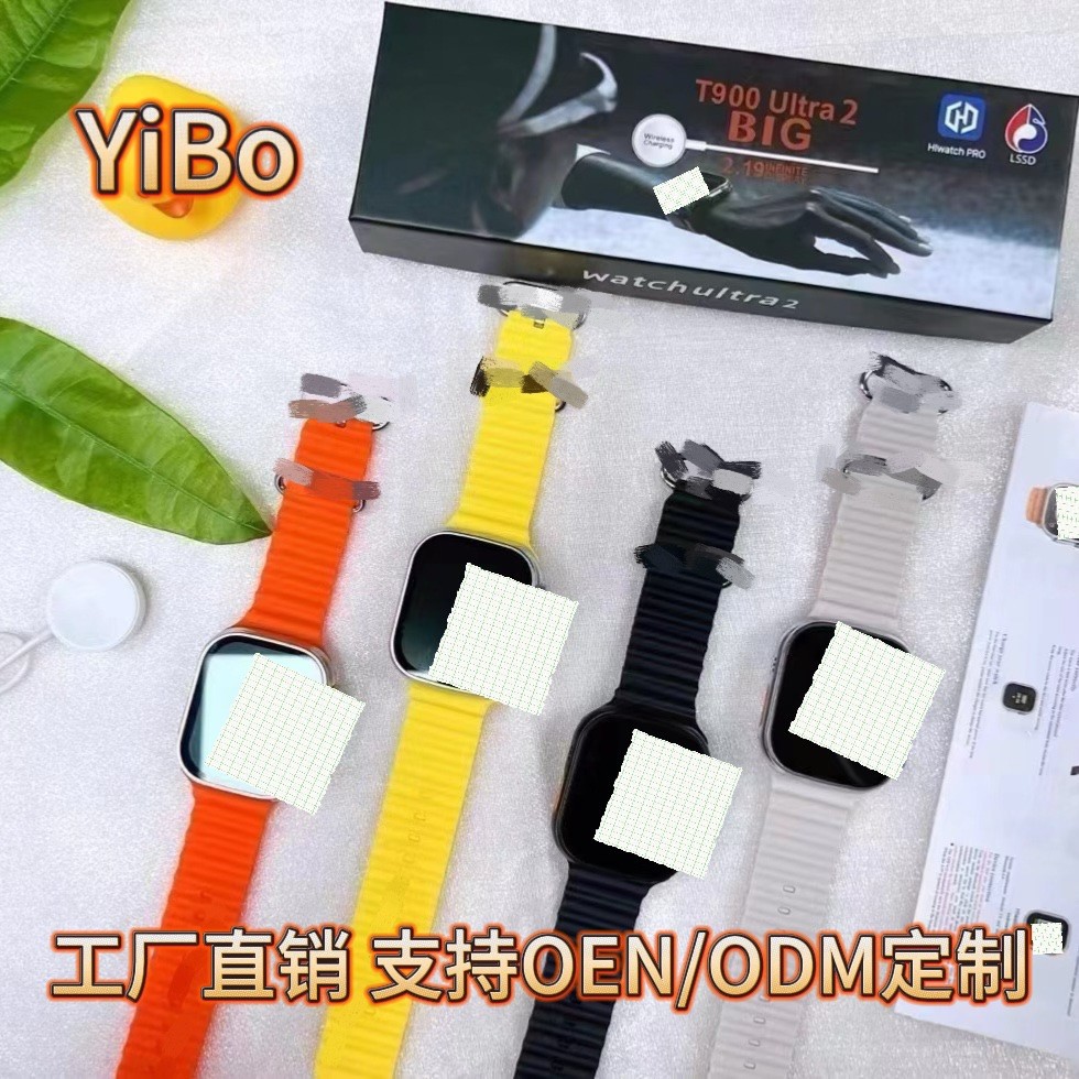สไตล์ใหม่ T800 ultra 2 สมาร์ทวอทช์ T900 ultra 2 บลูทูธ Gesture รับสายโทรศัพท์ Pinch Hand หน้าจอสัมผั
