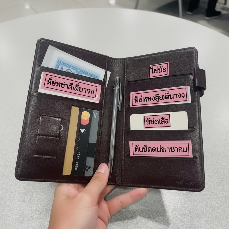 กระเป๋าพาสปอร์ต กันสแกน RFID ป้องกันขโมยข้อมูล เดินทาง รูปที่ 2