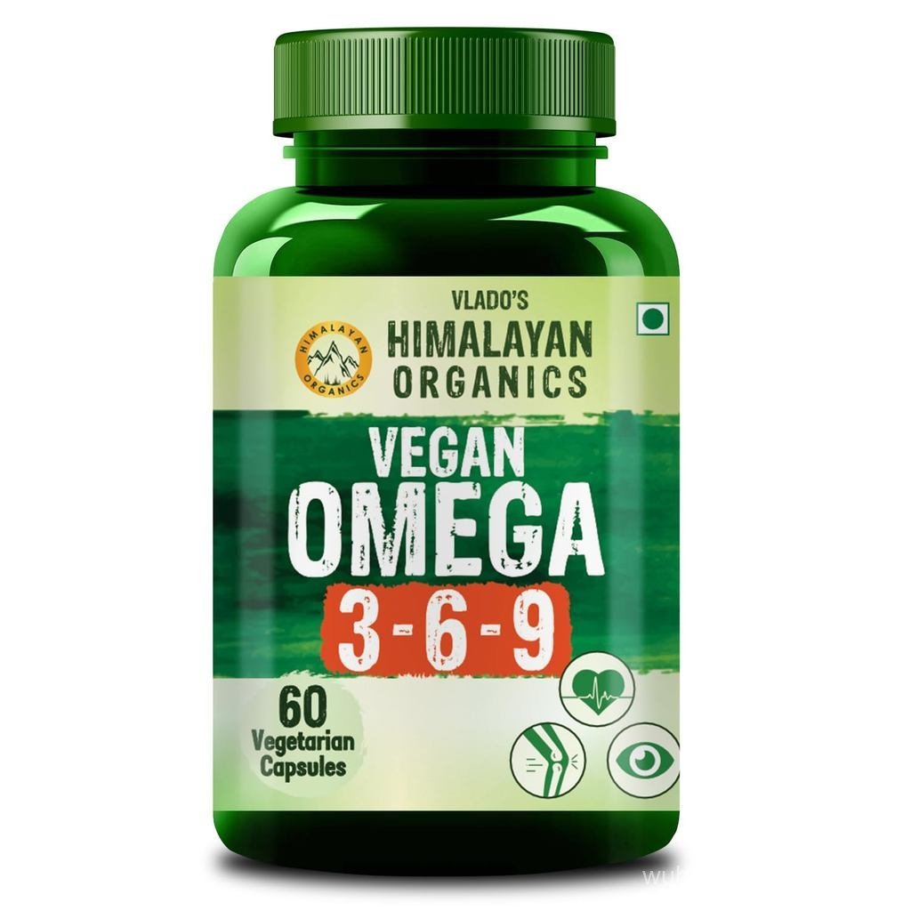 Vlados Himalayan Organics Omega 3 6 9-2000mg/Serving I อาหารเสริม Omega 3 มังสวิรัติ I Support Muscl