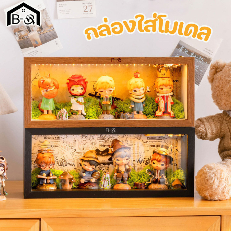 BHQ กล่องใส่โมเดล กล่องโชว์โมเดล อะคริลิคใส กันฝุ่น ตู้โชว์ฟิกเกอร์ กล่องใส่ตุ๊กตา แขวนผนัง ของสะสม