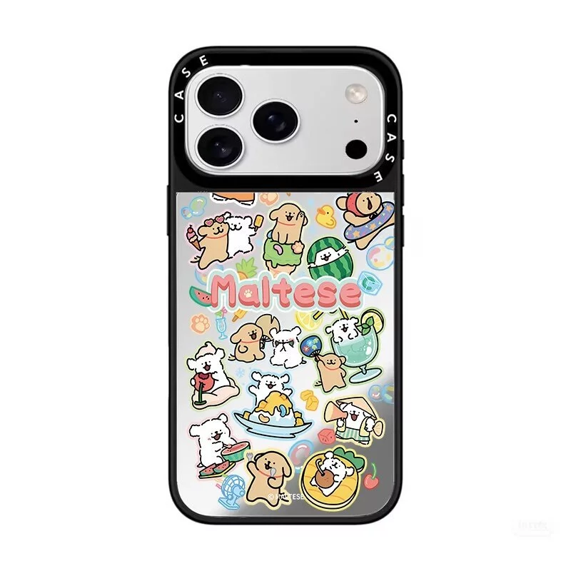 เคสโทรศัพท์ C Home ลายลูกสุนัขกินแตงโมสำหรับ iPhone 17 Pro Max/16 Pro/15/14/13/12 thumbnail 7