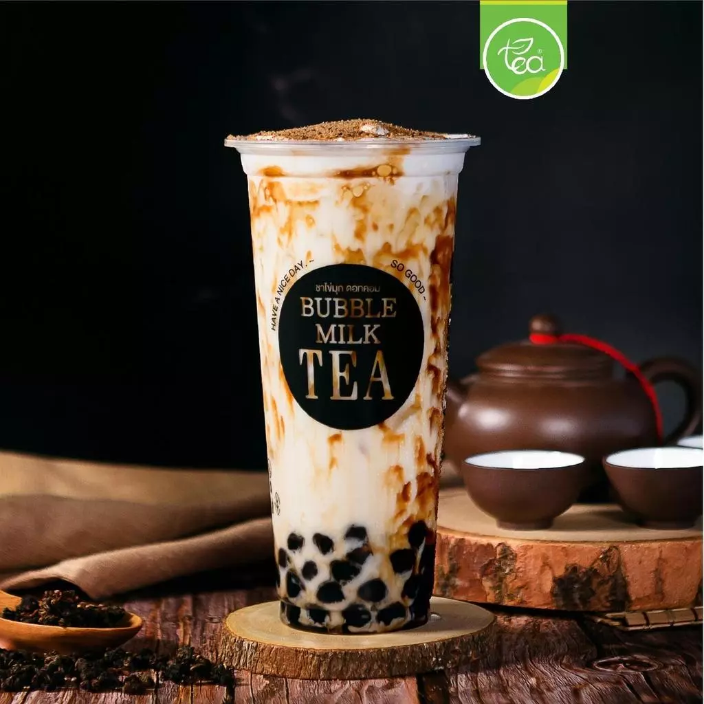 [BMT22] แก้วพลาสติก PP 22oz ปาก95 ทรงยีราฟ แก้วชาไข่มุก แก้วสกรีน 50 ใบ/แถว ตรา ทีอีเอ