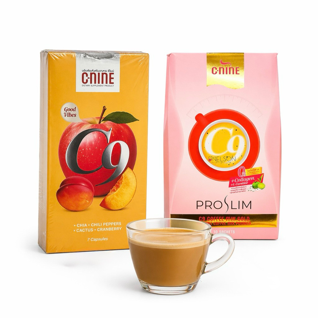 C9 Coffee + C9 Capsule Combo Set | Daily Routine | Herbal Coffee | Thailand Import | Ready Stock MY