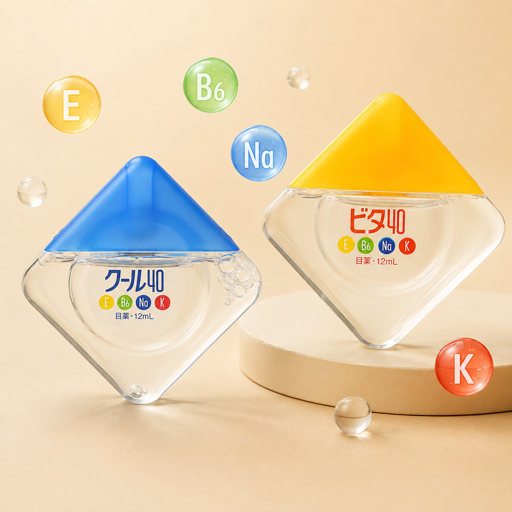 Rohto Cool 40α / Vita 40α (12ml) 🇯🇵 ผลิตภัณฑ์บำรุงวิตามิน 4 ชนิด คลายตาล้า เย็นสบาย