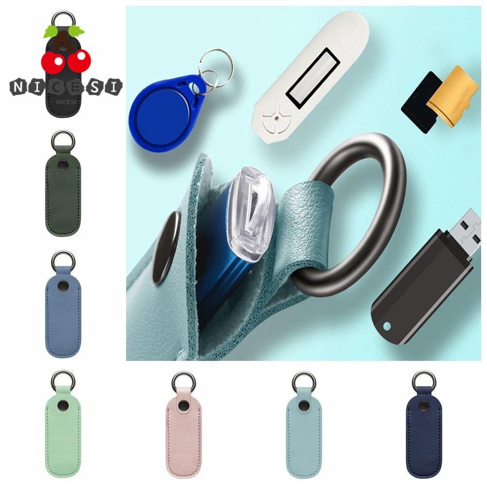 NICESI U Disk Pouch Key Ring Protective Cover Holder USB Flash Drive