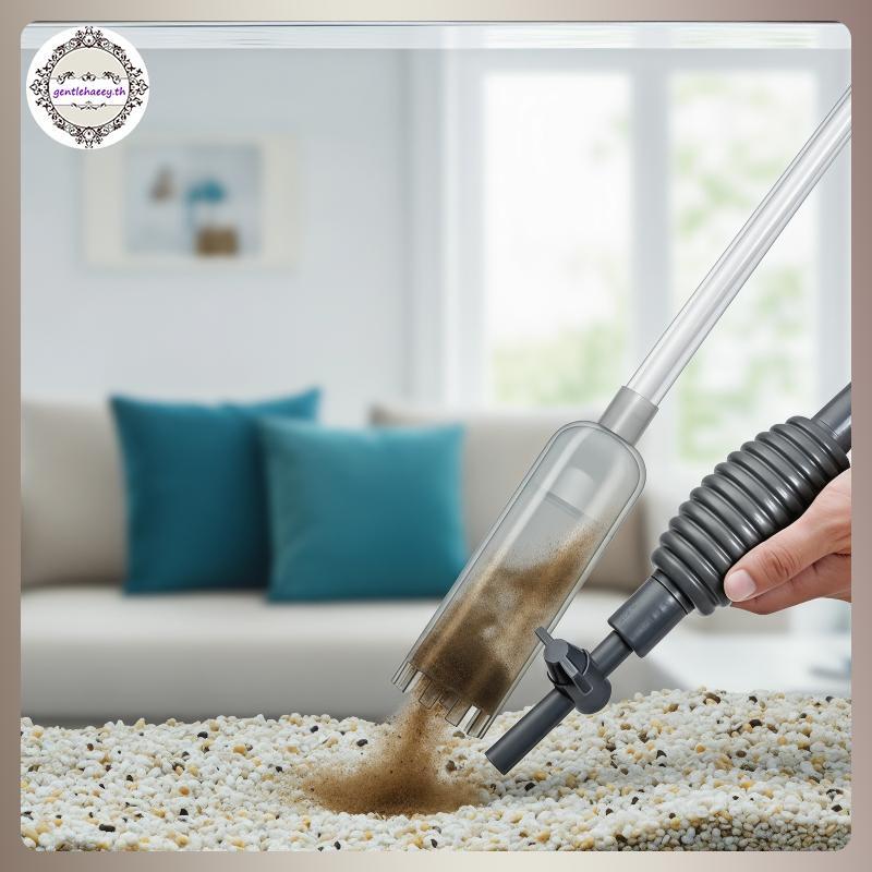 GG Fish Tank Siphon เครื่องดูดฝุ่น 5 in 1 Multi Function Gravel Water Exchange Kit สําหรับ Aquariums