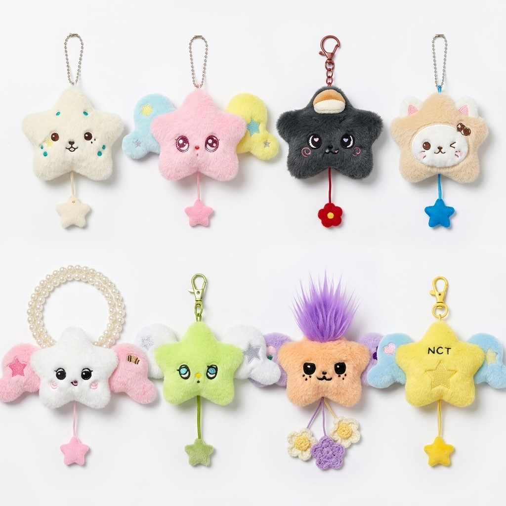 ของเล่นเด็กของขวัญสะสม: WICHU Star Series Winged Angel Plush Pendant, NCT WICHU Action Figure Mode