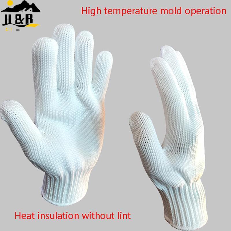 H&B ถุงมือทนอุณหภูมิสูง 200 องศา เตาอบ ฉนวนกันความร้อน ถุงมือ Mould {th}